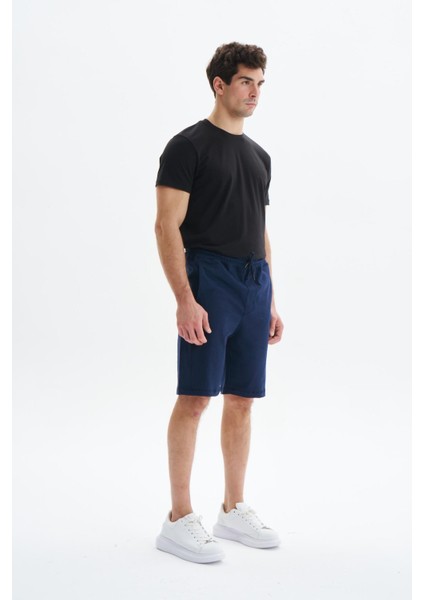 Erkek Regular Fit Basic Süprem % 100 Pamuk Cepli Şort Y29504279002