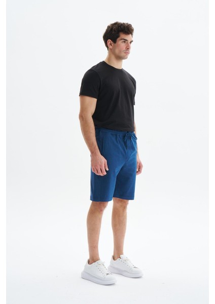 Erkek Regular Fit Basic Süprem % 100 Pamuk Yandan ve Arka Cepli Şort Y29504279302