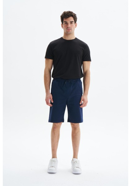 Erkek Regular Fit Basic Süprem % 100 Pamuk Yandan ve Arka Cepli Şort Y29504279302