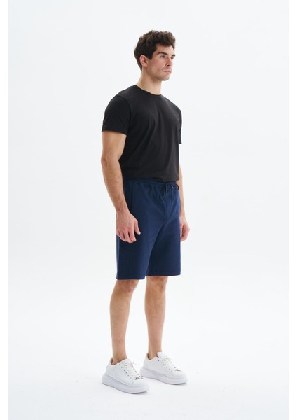 Erkek Regular Fit Basic Süprem % 100 Pamuk Yandan ve Arka Cepli Şort Y29504279302