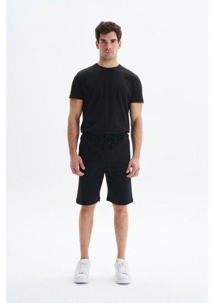 Erkek Regular Fit Basic Süprem % 100 Pamuk Yandan Ve Arka Cepli Şort Y29504279302