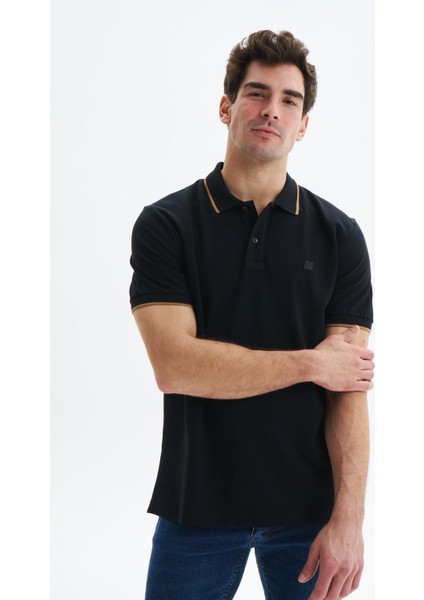 Erkek Battal Büyük Beden Basic % 100 Pamuk Pike Polo Yaka Tişört Y29374870202
