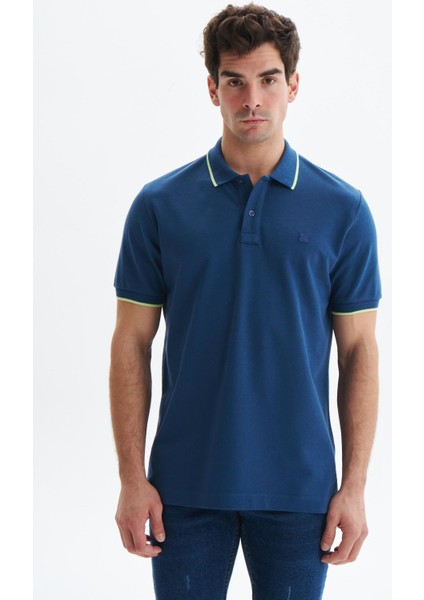 Erkek Regular Fit Basic % 100 Pamuk Pike Polo Yaka Tişört Y29374353902