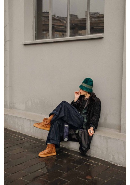 Hakiki Kürklü Kadın Sneaker 355077 fırsatları