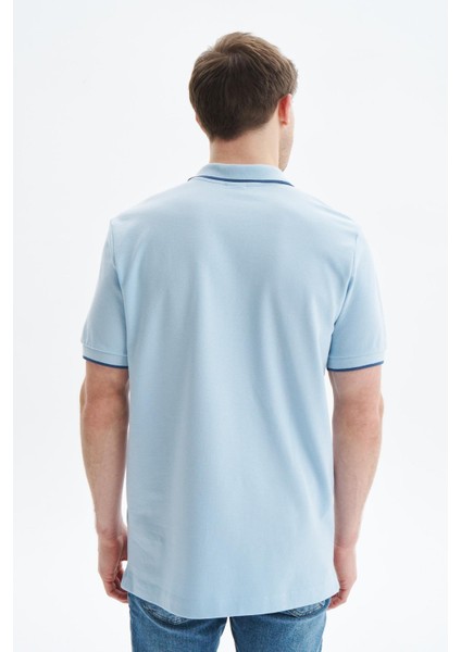 Erkek Regular Fit Basic % 100 Pamuk Pike Polo Yaka Tişört Y29374353802
