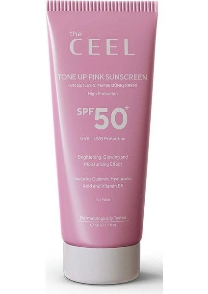 The Ceel Ton Eşitleyen S50 Pembe Renkli Güneş Kremi 50ML fiyatları