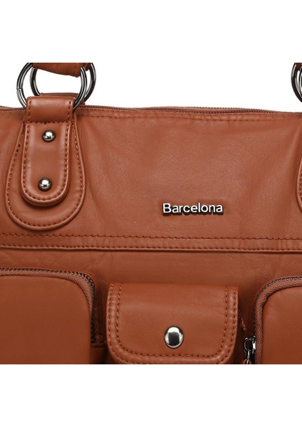 Yıkama Deri Omuz Askılı Kadın Çantası 21K Barcelona 1926 fiyatları