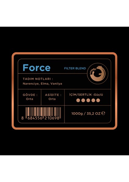 Force Filter Blend Kahve 1000 gr