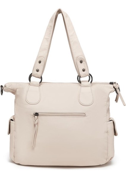 Yıkama Deri Omuz Askılı Kadın Çantası 21K Barcelona 1926 modelleri