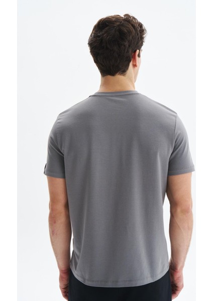 Erkek Regular Fit Yazı Baskılı Süprem Bisiklet Yaka Tişört Y29344472302