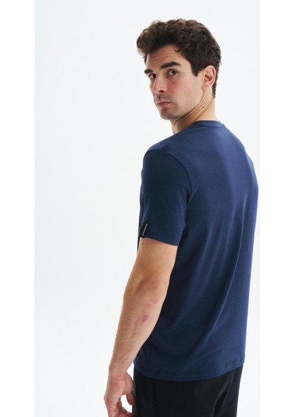 Erkek Regular Fit Yazı Baskılı Süprem Bisiklet Yaka Tişört Y29344472302