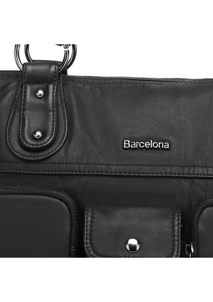 Yıkama Deri Omuz Askılı Kadın Çantası 21K Barcelona 1926 fiyatları