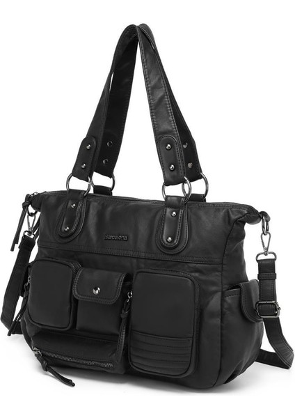 Yıkama Deri Omuz Askılı Kadın Çantası 21K Barcelona 1926 fırsatları