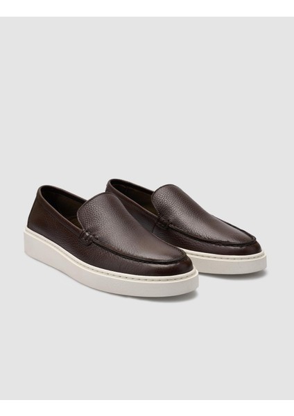 %100 Deri Kahverengi Erkek Loafer fiyatları