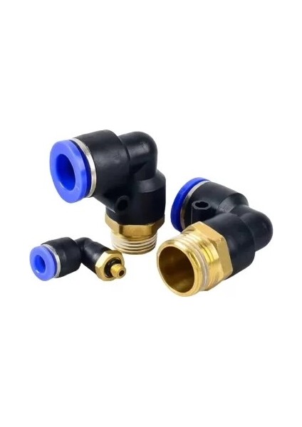 Pnömatik Dirsek Bağlantı 1/4 - 6 mm