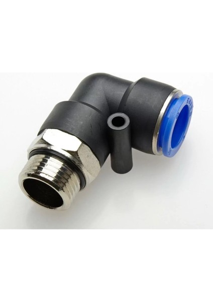 Pnömatik Dirsek Bağlantı 1/4 - 6 mm