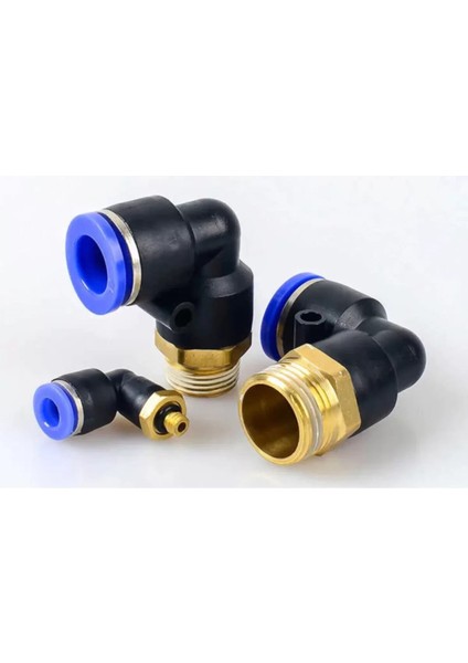 Pnömatik Dirsek Bağlantı 1/2 - 16 mm