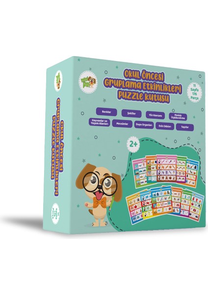 Okul Öncesi Gruplama Etkinlikleri Puzzle Kutusu