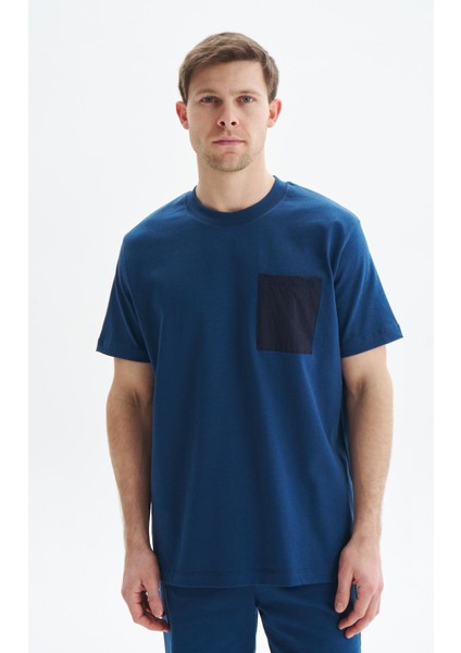 Erkek Regular Fit Basic Önden Cepli % 100 Pamuk Süprem Bisiklet Yaka Tişört Y29344449202 modelleri