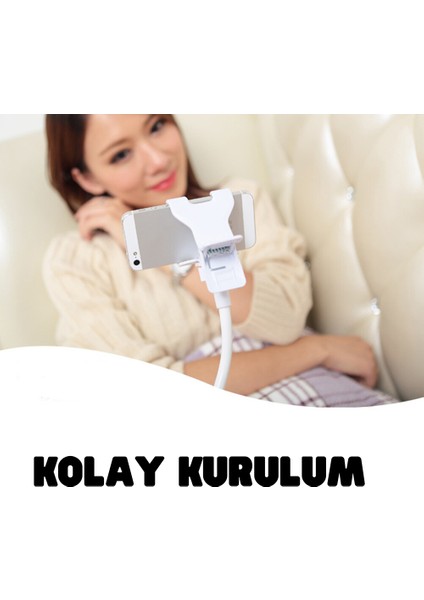 Masaüstü Telefon Tutucu Akrobat Teleskobik Kıskaçlı 360 Derece Dönen Telefon Standı fiyatları