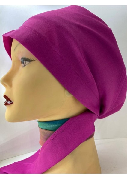 Medikal Tesettür Bone & Cerrahi Tesettür Bone Düz Renk Likralı