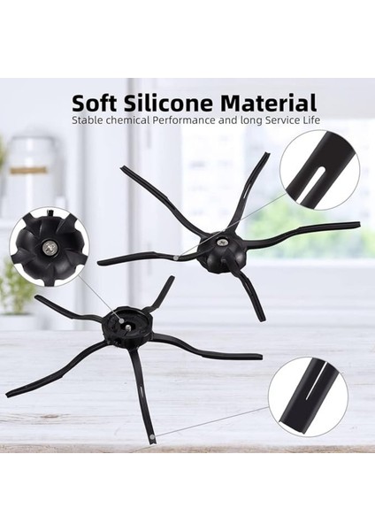 Roborock S5 Max,s6, S6 Pure Robot Süpürge Uyumlu Yenileme Seti Tam Yüzey Mop Paspas,perdelı Hepa Filtre,fırça-6 Parça