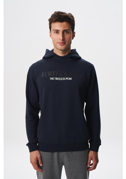 Erkek Slim Fit Scuba Interlok Su Geçirmeyen Kanguru Cepli Kapşonlu Sweatshirt K28254988701