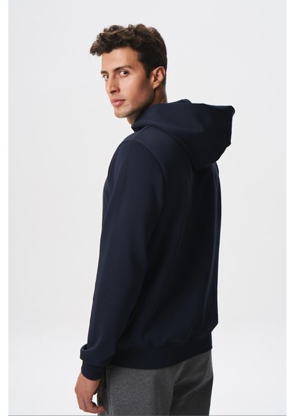 Erkek Slim Fit Scuba Interlok Su Geçirmeyen Kanguru Cepli Kapşonlu Sweatshirt K28254988701 fırsatları