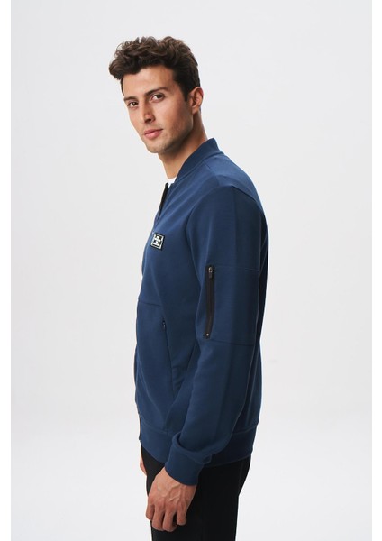 Erkek Slim Fit Scuba Su Geçirmeyen Kumaş Basic Kol Cepli Tam Fermuar Kolej Yaka Sweatshirt K28324988301 indirimleri