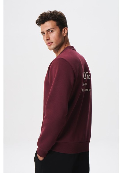 Baskılı Yazılı Regular Fit Şardonlu Erkek Bisiklet Yaka Sweatshirt K28124602901 indirimleri
