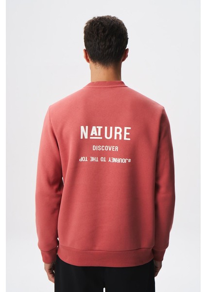Baskılı Yazılı Regular Fit Şardonlu Erkek Bisiklet Yaka Sweatshirt K28124602901 indirimleri