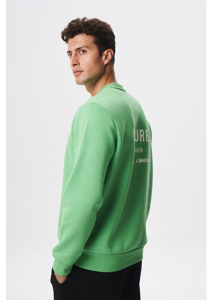 Baskılı Yazılı Regular Fit Şardonlu Erkek Bisiklet Yaka Sweatshirt K28124602901 fırsatları