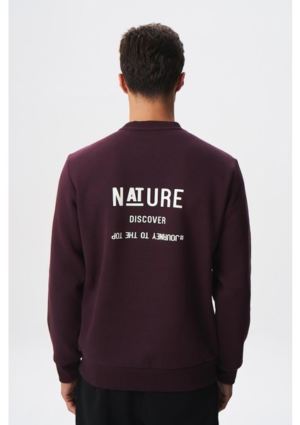 Baskılı Yazılı Regular Fit Şardonlu Erkek Bisiklet Yaka Sweatshirt K28124602901 indirimleri