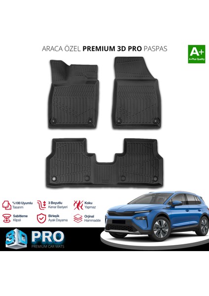 Skoda Elroq 3D Pro Havuzlu Paspas 2024 Üzeri A+ Kalite fiyatları