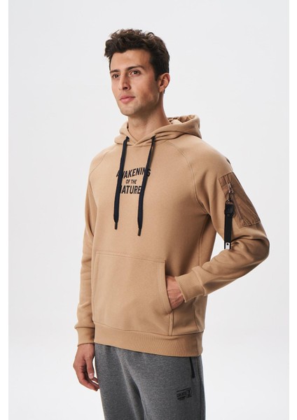 Erkek Regular Fit Koldan Cepli Kapşonlu Sweatshirt K28254627801 modelleri