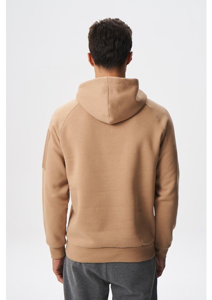 Erkek Regular Fit Koldan Cepli Kapşonlu Sweatshirt K28254627801