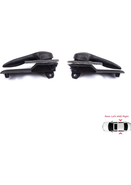 BDP1443 Fiat Palio Siena Mk1 178 1996-2016 Albea 178 2002-2012 Için Arka Sağ Sol Kapı Iç Açma Kolu Siyah modelleri