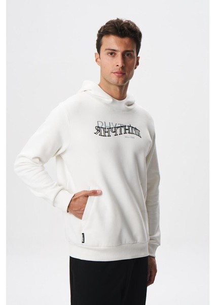 Erkek Regular Fit Yazı Baskılı Dikişli Kanguru Cepli Sweatshirt K28254627001 modelleri