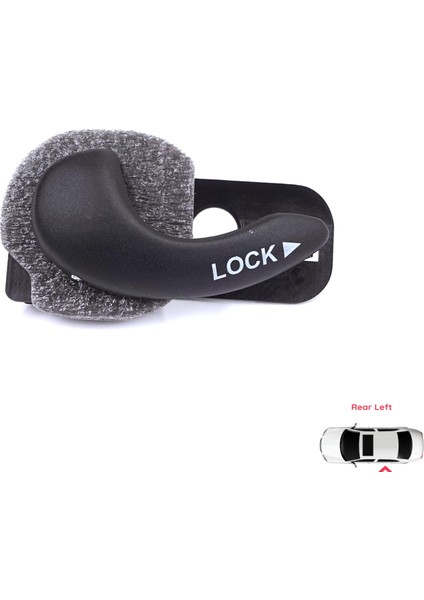 BDP1443-1 Fiat Palio Siena Mk1 178 1996-2016 Albea 178 2002-2012 Için Arka Sol Kapı Iç Açma Kolu Siyah