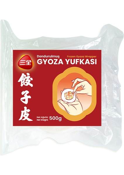 Dondurulmuş Gyoza Yufkası ( Frozen Gyoza Wrapper ) - 500G