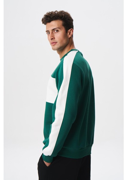 Erkek Regular Fit Yazılı Şardonlu 3 İplik Bisiklet Yaka Sweatshirt K28124602601 fırsatları