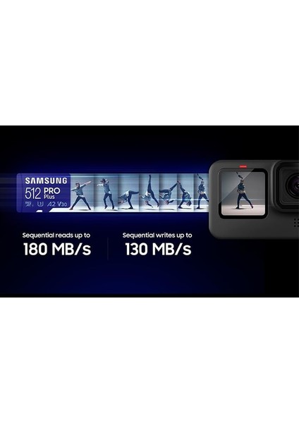 Pro Plus 128GB Microsdxc Bellek Kartı, 180MB/S Okuma, 130MB/S Yazma, Uhs-I, U3, V30, A2, Sd Adaptörlü fiyatları