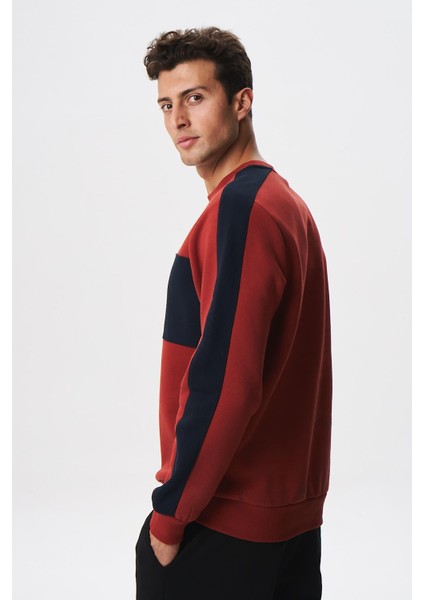 Erkek Regular Fit Yazılı Şardonlu 3 İplik Bisiklet Yaka Sweatshirt K28124602601 fırsatları