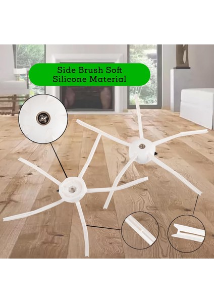 Roborock S5 Max S6 Max S6 Pure S6 Maxv Robot Süpürge Uyumlu Hepa Filtre,fırça Yenileme Seti-9 Parça