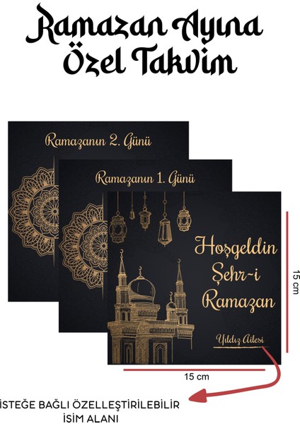 Kişiselleştirilebilir Ramazan Takvimi – 30 Günlük Dua, Hadis ve Zikirler fırsatları