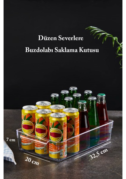 Pratik 1 Adet Buzdolabı Düzenleyici Dolap Içi Düzenleyici Organizer Saklama Kabı
