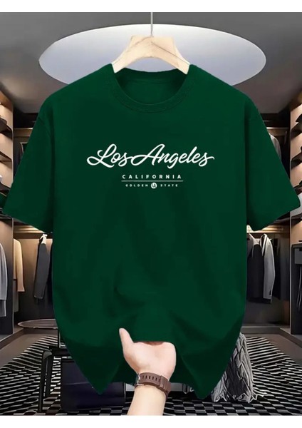 Los Angels Goldenstate Baskılı Oversize Tshirt