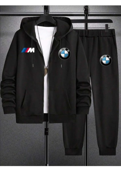 Unisex Oversize Bmw Sırt Baskılı Ceket & Eşofman Takımı