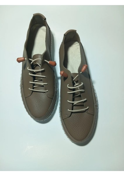 Içi, Dışı Deri Lastik Bağcıklı Günlük Ayakkabı modelleri