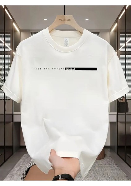 Face To Future Baskılı Oversize Tshirt